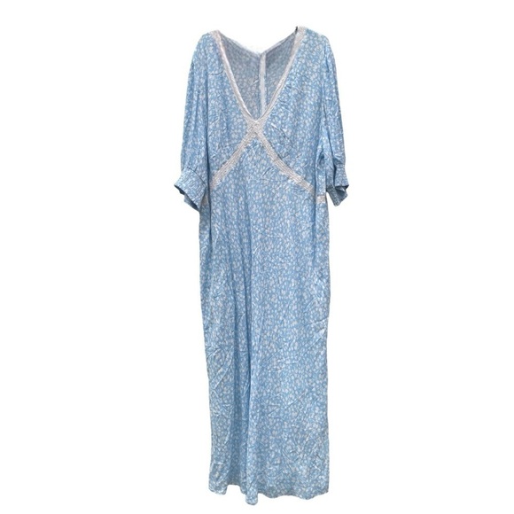 RIXO for Target Floral Puff Sleeve Swing Dress | Size: 28W/30 W - Picture 2 of 13